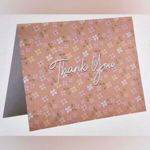 NWT Blank Floral Thank‎ You Cards-96 Pack